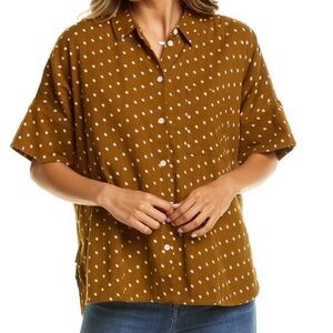 Madewell Mira polka dot top, small